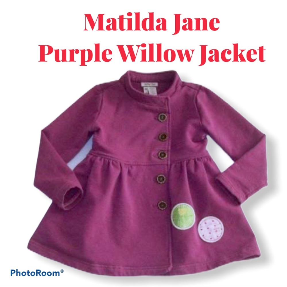 NWOT Matilda Jane Willow Amethyst Girls Jacket